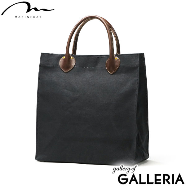 マリンデイ トートバッグ レディース 大人 無地 シンプル MARINEDAY リネンキャンバス 布 A4 軽い バッグ スクエア 麻 革 日本製 FLOWER