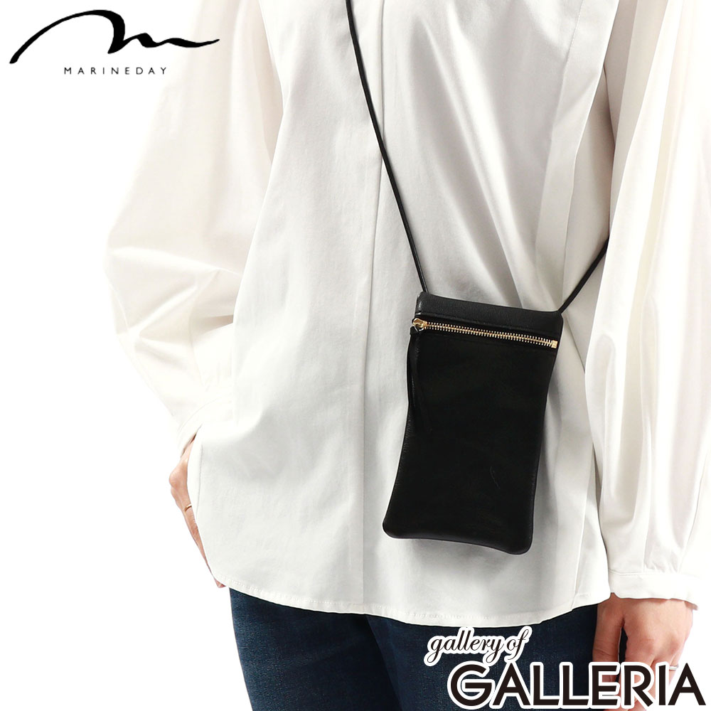 MARINEDAY マリンデイ スマホショルダー 革 レザー ショルダー ポーチ 大人 ミニショルダー 日本製 goatskin JOY