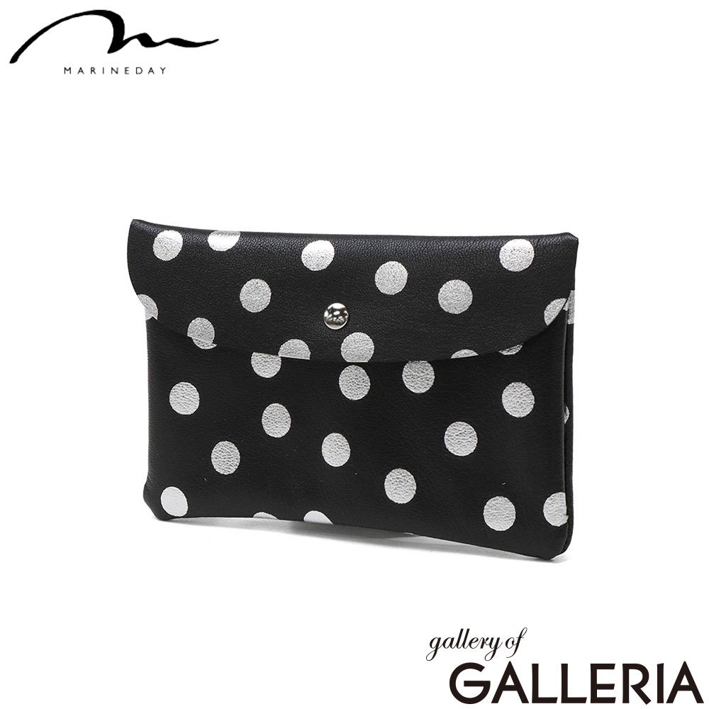 MARINEDAY マリンデイ ポーチ フラット コンパクト 薄い コスメ 革 レザー おしゃれ 薄型 日本製 goatskin SON