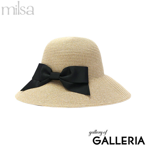 milsa ミルサ 帽子 ストラップ アジャスター 75(M)サイズ 60(L)サイズ ブランド キャペリン 女優帽 Kireina Ribbon Cape 106361205