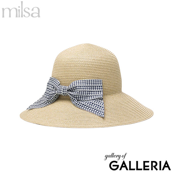 milsa ミルサ 帽子 ストラップ アジャスター 75(M)サイズ 60(L)サイズ ブランド キャペリン 女優帽 Kireina Ribbon Cape 106361205