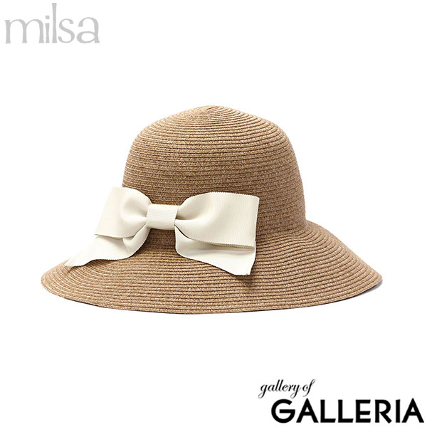 milsa ミルサ 帽子 ストラップ アジャスター 75(M)サイズ 60(L)サイズ ブランド キャペリン 女優帽 Kireina Ribbon Cape 106361205