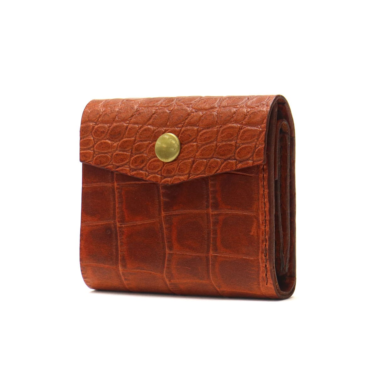 マスターアンドコー 二つ折り財布 MASTER&Co. 財布 二つ折り ミニ財布 小銭入れ コンパクト 型押し イビザレザー マスター＆コー メンズ レディース 日本製 MC1132