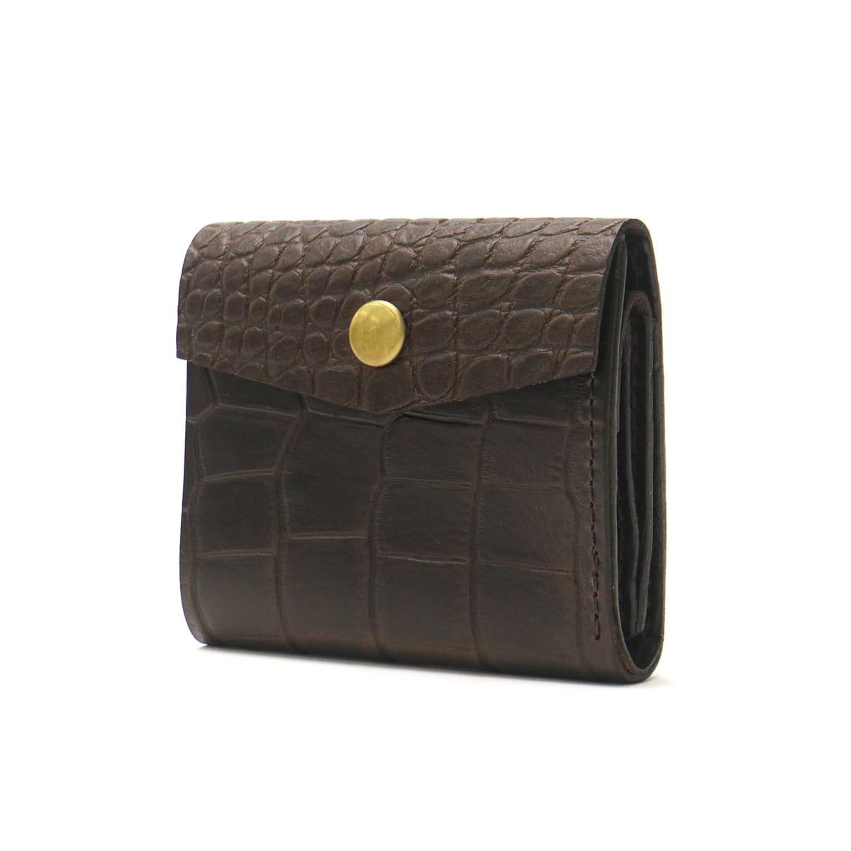 マスターアンドコー 二つ折り財布 MASTER&Co. 財布 二つ折り ミニ財布 小銭入れ コンパクト 型押し イビザレザー マスター＆コー メンズ レディース 日本製 MC1132