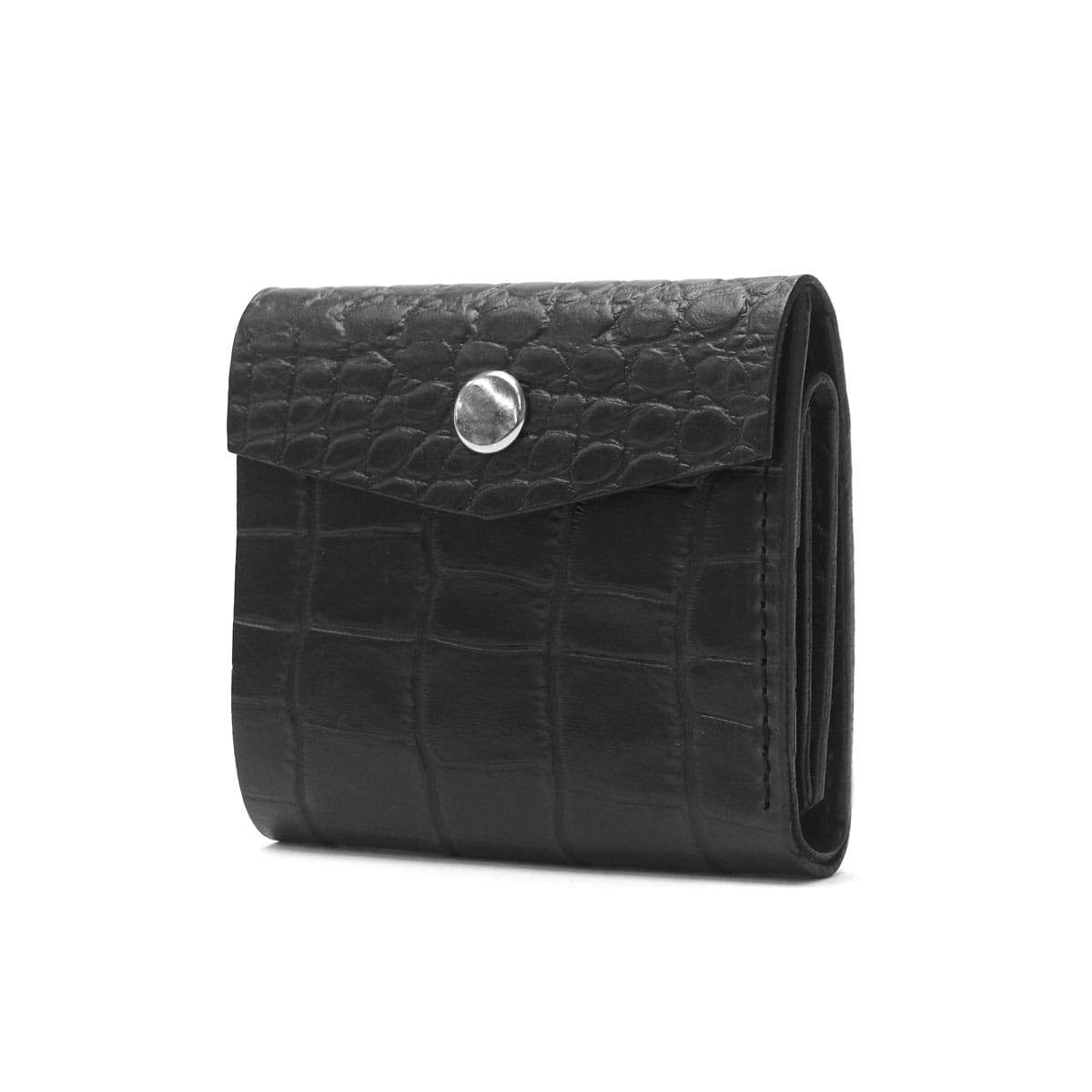 マスターアンドコー 二つ折り財布 MASTER&Co. 財布 二つ折り ミニ財布 小銭入れ コンパクト 型押し イビザレザー マスター＆コー メンズ レディース 日本製 MC1132