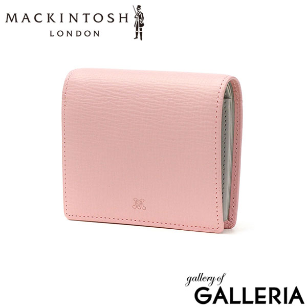 マッキントッシュ ロンドン 財布 レディース 二つ折り コンパクト MACKINTOSH LONDON 二つ折 ブランド おしゃれ 小銭入れ ボックス型 革 本革 レザー 軽量 シンプル ロゴ 薄型 サイフ EM MKL5060123