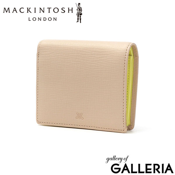 マッキントッシュ ロンドン 財布 レディース 二つ折り コンパクト MACKINTOSH LONDON 二つ折 ブランド おしゃれ 小銭入れ ボックス型 革 本革 レザー 軽量 シンプル ロゴ 薄型 サイフ EM MKL5060123