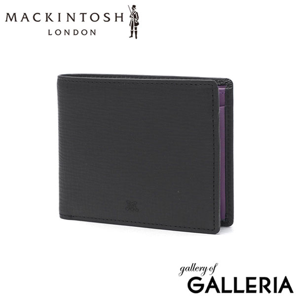 マッキントッシュ ロンドン 二つ折り財布 メンズ レディース BOX型小銭入れ ブランド MACKINTOSH LONDON 小銭入れあり 財布 二つ折り コンパクト 二つ折 レザー 折り財布 薄型 シンプル ウォレット EM WMKL6060088