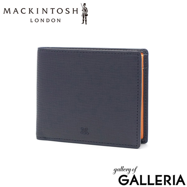マッキントッシュ ロンドン 二つ折り財布 メンズ レディース BOX型小銭入れ ブランド MACKINTOSH LONDON 小銭入れあり 財布 二つ折り コンパクト 二つ折 レザー 折り財布 薄型 シンプル ウォレット EM WMKL6060088