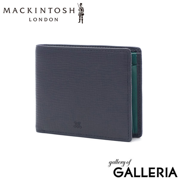 マッキントッシュ ロンドン 二つ折り財布 メンズ レディース BOX型小銭入れ ブランド MACKINTOSH LONDON 小銭入れあり 財布 二つ折り コンパクト 二つ折 レザー 折り財布 薄型 シンプル ウォレット EM WMKL6060088