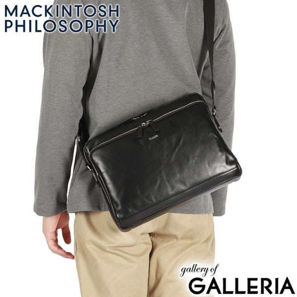 マッキントッシュ フィロソフィー ショルダーバッグ メンズ 斜めがけバッグ ブランド MACKINTOSH PHILOSOPHY かっこいい A4 本革 レザー 30代 40代 斜めがけ 大人 通勤 旅行 おしゃれ ブレイヴァル 73119