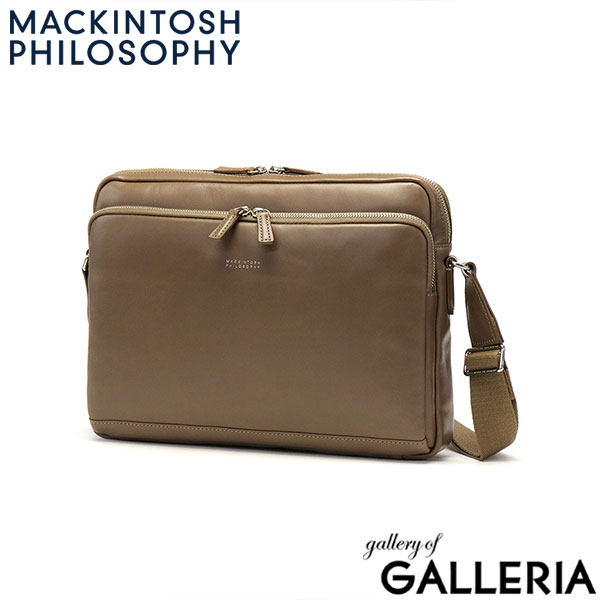 マッキントッシュ フィロソフィー ショルダーバッグ メンズ 斜めがけバッグ ブランド MACKINTOSH PHILOSOPHY かっこいい A4 本革 レザー 30代 40代 斜めがけ 大人 通勤 旅行 おしゃれ ブレイヴァル 73119