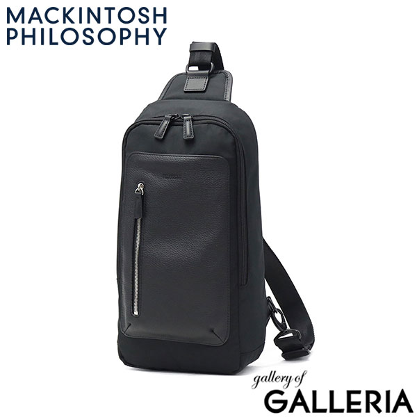 マッキントッシュフィロソフィー ボディバッグ メンズ レディース 大容量 MACKINTOSH PHILOSOPHY バッグ 軽量 軽い レザー 革 ナイロン コンパクト 縦型 縦 斜め掛け 斜めがけ 斜め掛けバッグ 黒 5M17 17734