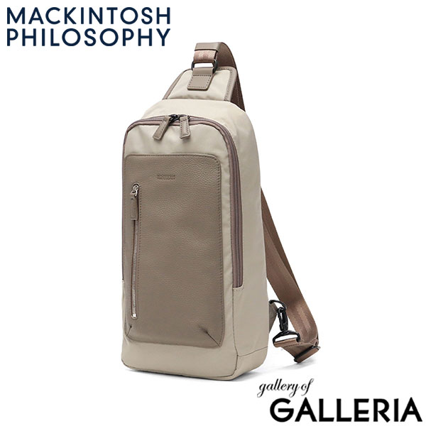 マッキントッシュフィロソフィー ボディバッグ メンズ レディース 大容量 MACKINTOSH PHILOSOPHY バッグ 軽量 軽い レザー 革 ナイロン コンパクト 縦型 縦 斜め掛け 斜めがけ 斜め掛けバッグ 黒 5M17 17734
