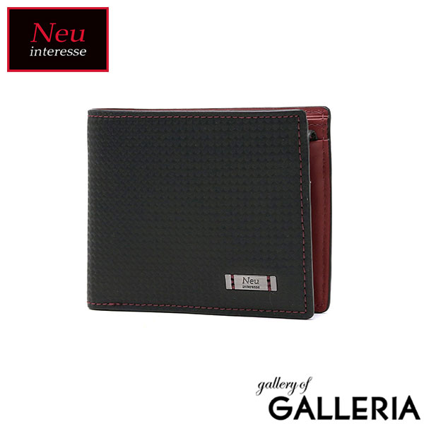 ノイインテレッセ 二つ折り財布 Neuinteresse Neu interesse 財布 二つ折り NACHT ナハト 革財布 コンパクト スリム 小銭入れあり ハイブリットレザー 革 ビジネス メンズ 3542