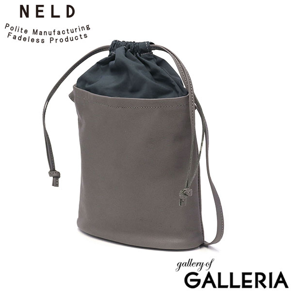 ネルド ショルダーバッグ NELD MINT ミント 2WAY巾着ショルダー 2WAY 巾着 ショルダー ミニショルダー 斜めがけ バッグ 縦型 小さめ コンパクト 本革 軽量 日本製 NELD FOR WOMAN レディース FW613