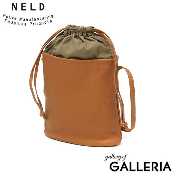 ネルド ショルダーバッグ NELD MINT ミント 2WAY巾着ショルダー 2WAY 巾着 ショルダー ミニショルダー 斜めがけ バッグ 縦型 小さめ コンパクト 本革 軽量 日本製 NELD FOR WOMAN レディース FW613