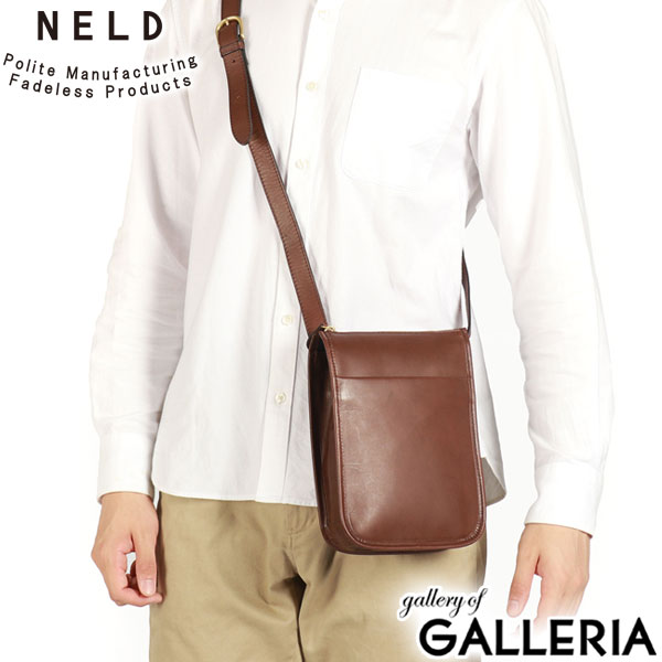 ネルド ショルダーバッグ メンズ レディース 斜めがけバッグ 大人 軽量 ブランド NELD ミニショルダーバッグ 斜めがけ かっこいい 革 本革 小さめ 上品 黒 牛革 おしゃれ 日本製 SMOOTH スムース HN841