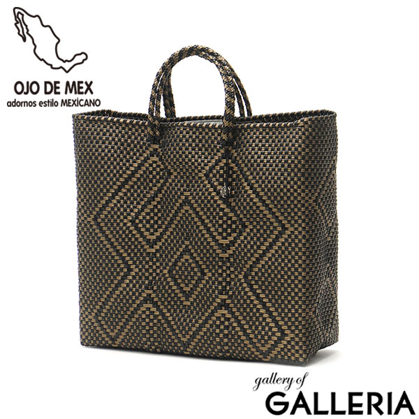 OJO DE MEX トートバッグ かごバッグ レディース 大きめ A4 オホ デ メックス 軽量 軽い ブランド かわいい ビニール ビニール製 紐 カゴバッグ 黒 夏 春 メルカドバッグ トート バッグ Plastico CAGO Tote Regular