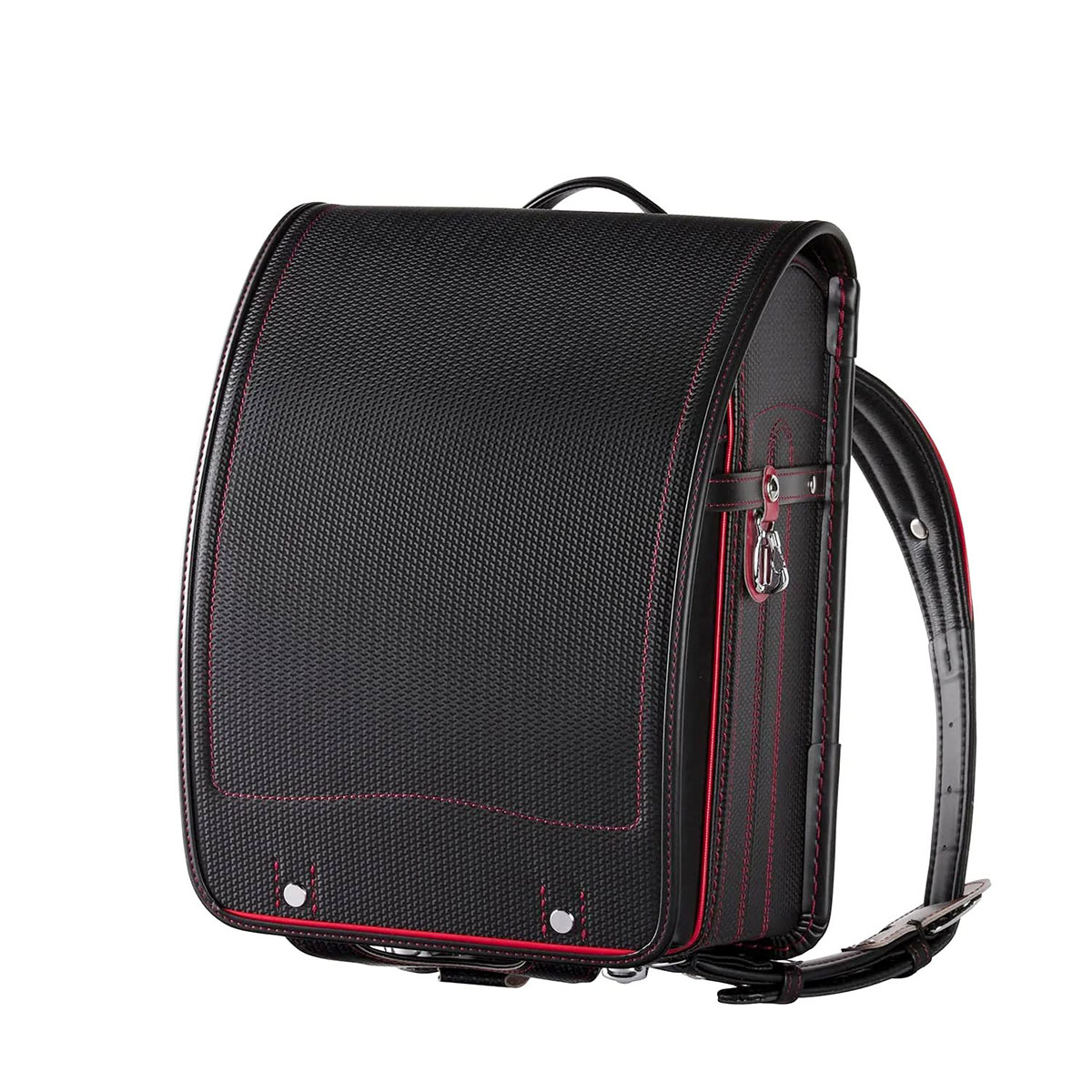 【セール】【正規品6年保証】オオバランドセル 大峽製鞄 ランドセル 男の子 タフネス 3D・レザー 本革 革 牛革 黒 ブラック 軽量 軽い 撥水 日本製 学習院型 A4フラットファイルサイズ スポーティー おおばせいほう 121 2025年モデル 型落ち アウトレット