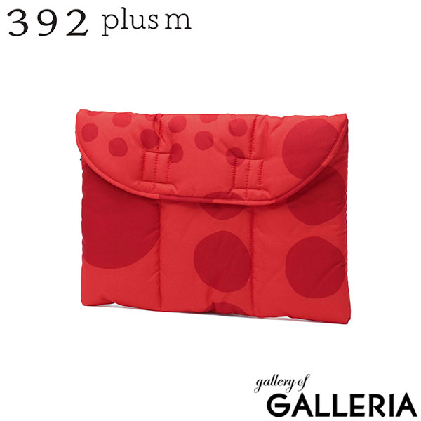 サンキューニプリュスエム クラッチバッグ PCケース レディース ブランド 392plusm 中綿 大人 女性 おしゃれ カジュアル 可愛い かわいい カラー 水玉 撥水 A4 PC 13inch maru clutch bag M Q153