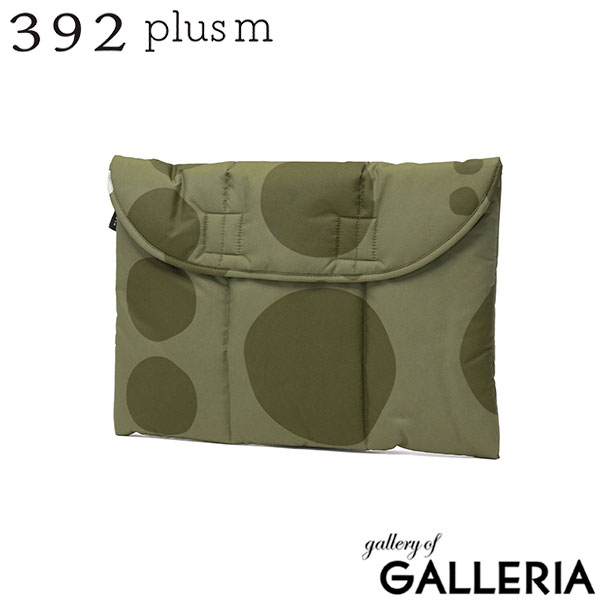 サンキューニプリュスエム クラッチバッグ PCケース レディース ブランド 392plusm 中綿 大人 女性 おしゃれ カジュアル 可愛い かわいい カラー 水玉 撥水 A4 PC 13inch maru clutch bag M Q153