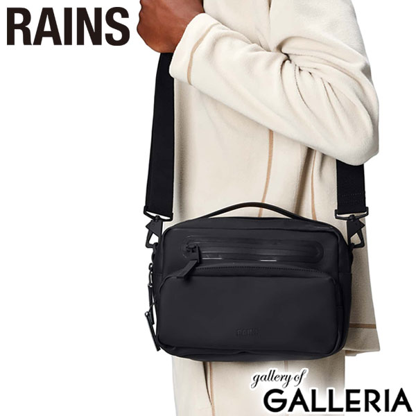 レインズ ショルダーバッグ メンズ レディース 斜めがけバッグ ブランド RAINS ショルダー バッグ 小さめ 小さい A5 斜めがけ 軽量 軽い 撥水 はっ水 2WAY 2WAYバッグ ハンドバッグ 黒 ブラック おしゃれ Cargo Box Bag 14110