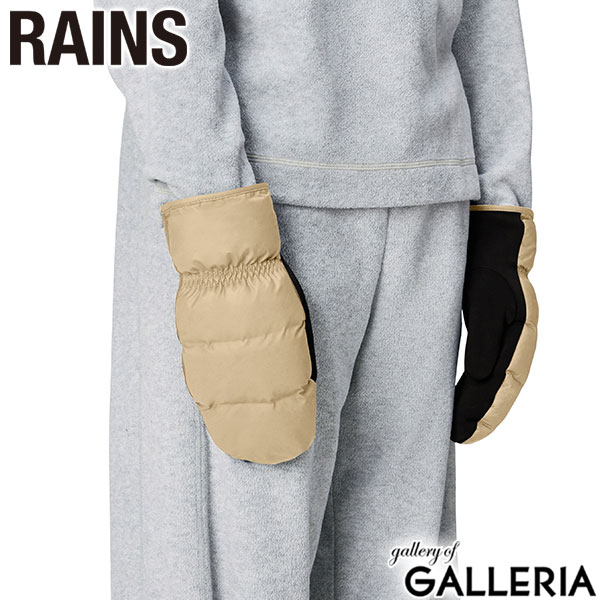 レインズ 手袋 メンズ レディース ブランド RAINS おしゃれ 暖かい フリース 防寒 防水 冬 チャンバー ミトン グローブ 手ぶくろ フリース手袋 シンプル 軽量 エレガント Lohja Puffer Mittens W1T2 16080