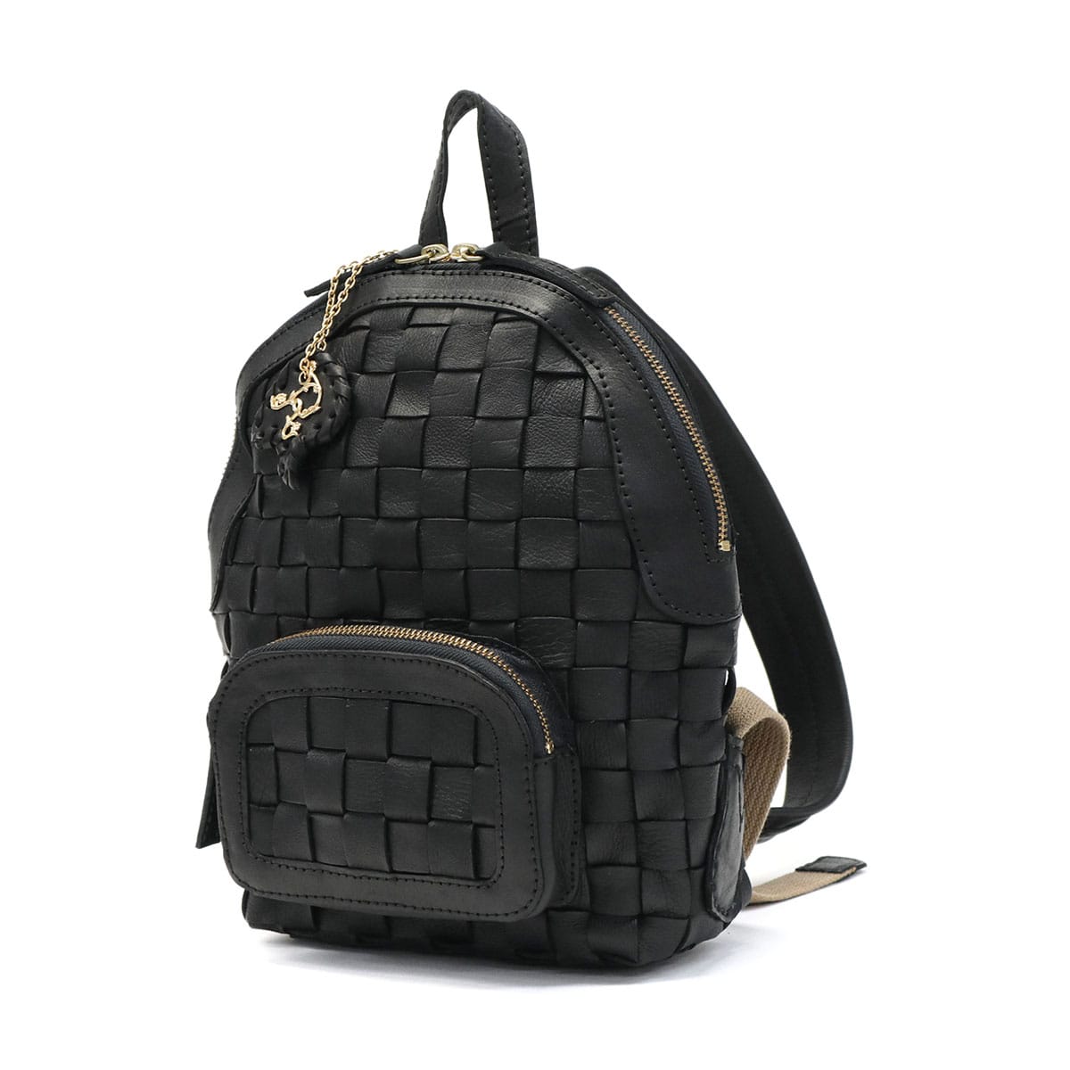 正規品 ロビタ リュック robita リュックサック anyam nya robita バッグ 本革 革 小さめ レザーリュック レディース かぶせ A5 編み込み ハンドメイド AN-255