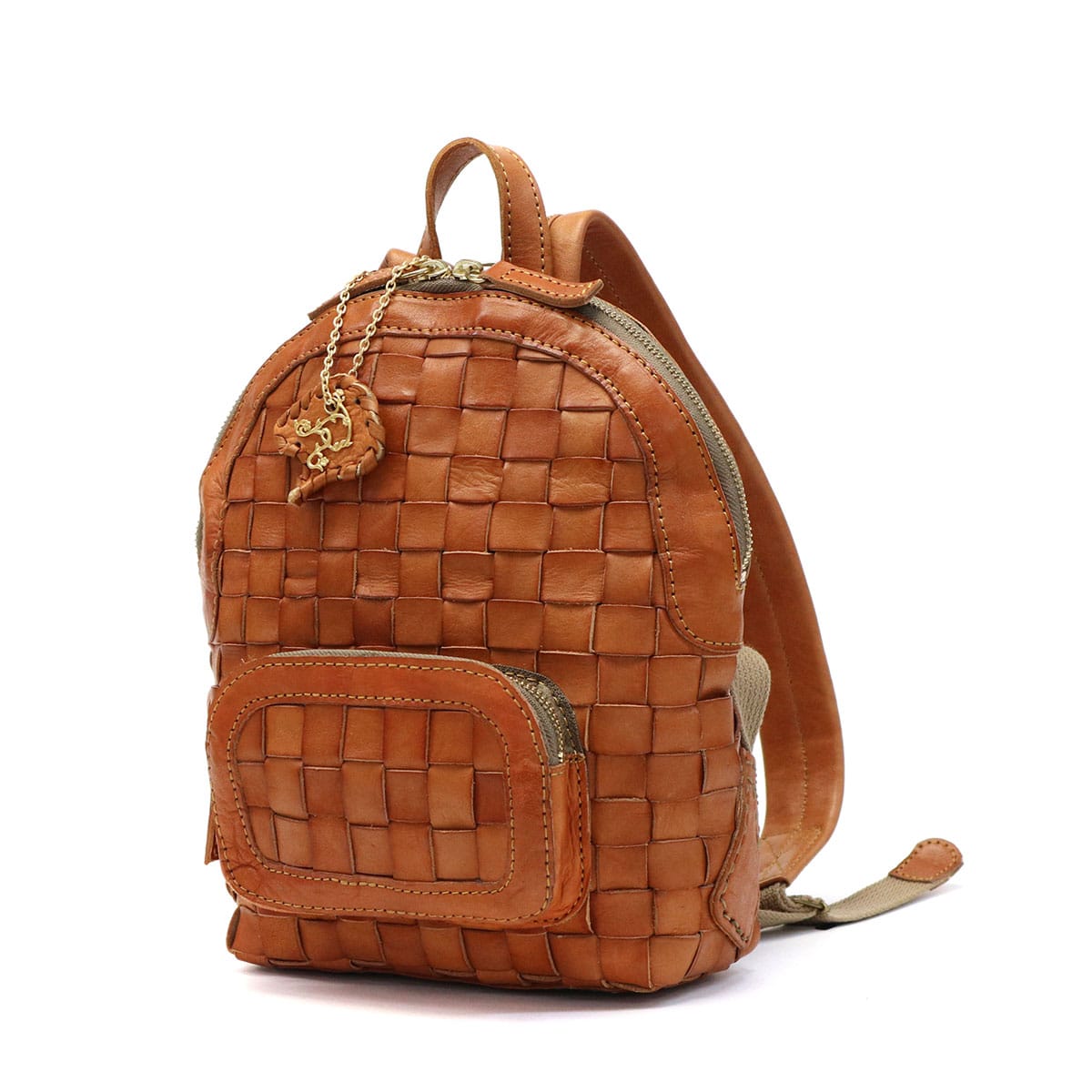 正規品 ロビタ リュック robita リュックサック anyam nya robita バッグ 本革 革 小さめ レザーリュック レディース かぶせ A5 編み込み ハンドメイド AN-255