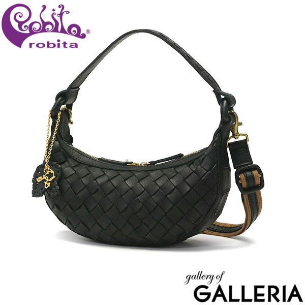 正規品 ロビタ ショルダーバッグ robita anyam nya robita 2WAY ショルダー ハンドバッグ ミニショルダー 小さめ 本革 革 編み込み メッシュ ラウンド型 ハンドメイド レディース AN-265