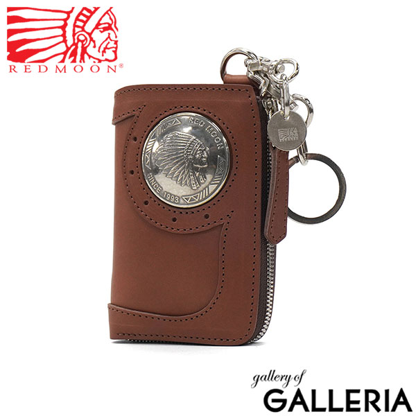 REDMOON レッドムーン 財布 日本製 おしゃれ プレゼント 本革 レザー L字ファスナー 小銭入れあり コンチョ 51mmコンチョ付きL型ジップウォレット BAREBACK-01A51