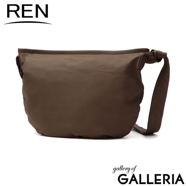 REN ショルダーバッグ メンズ レディース 斜めがけバッグ 小さめ レン 大人 軽量 本革 レザー B5 シンプル カジュアル 小さい ショルダー 山羊革 ファスナー付き おしゃれ bare zipサークルショルダーS 1-11-30640