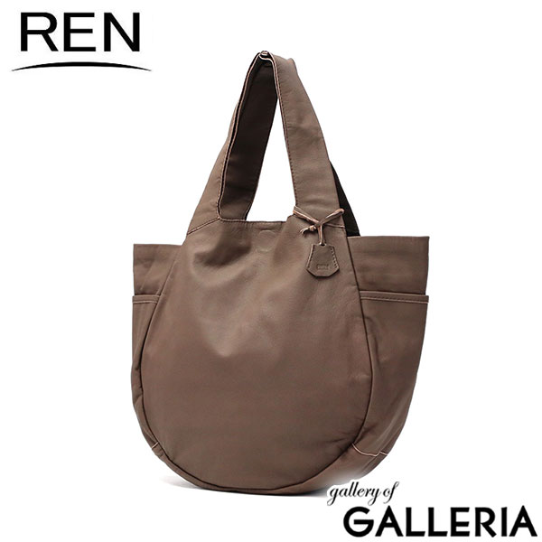 REN トートバッグ レディース 大きめ レン 軽量 革 レザー 本革 山羊革 トート バッグ A4 カジュアル ブランド おしゃれ 大人 レザーバッグ 経年変化 bare ベアー パンプキンサックM 1-11-20622