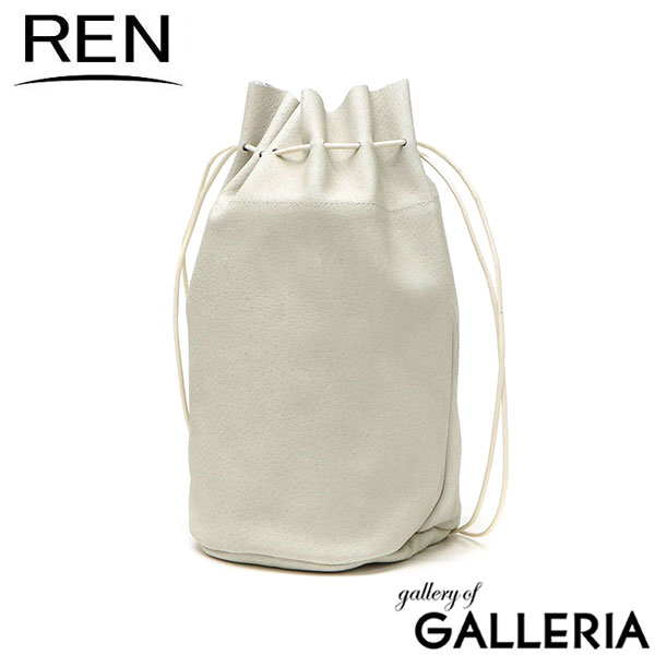 REN ショルダーバッグ レディース レン バッグ ショルダー 斜めがけ 軽量 小さめ コンパクト ミニ ポシェット 本革 革 レザー ブランド 大人 巾着 シンプル 縦型 日本製 HALLIE #30 キャニスターボトル 1-30-16201