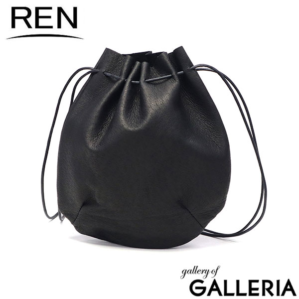 REN ショルダーバッグ レディース メンズ 斜めがけバッグ レン バッグ 軽い 軽量 大人 本革 革 レザー ショルダー コンパクト ミニ ミニショルダー 豚革 巾着バッグ hallie バルーンショルダー 1-30-16211