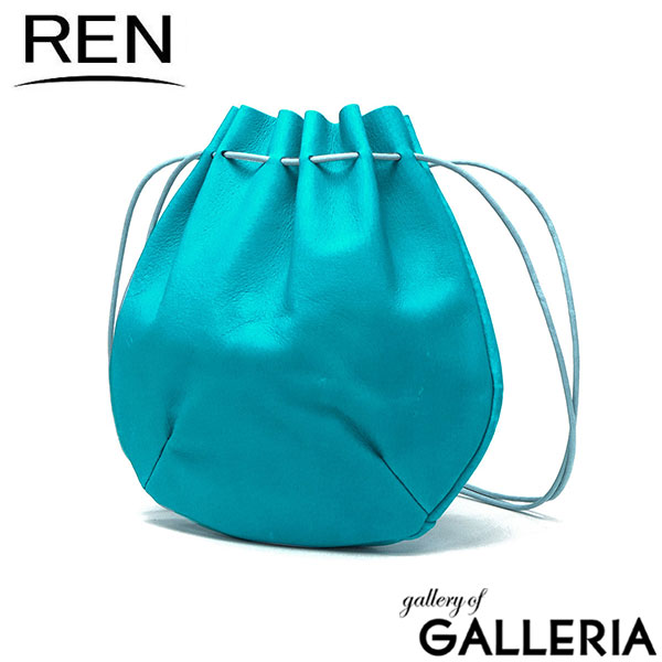 REN ショルダーバッグ レディース メンズ 斜めがけバッグ レン バッグ 軽い 軽量 大人 本革 革 レザー ショルダー コンパクト ミニ ミニショルダー 豚革 巾着バッグ hallie バルーンショルダー 1-30-16211