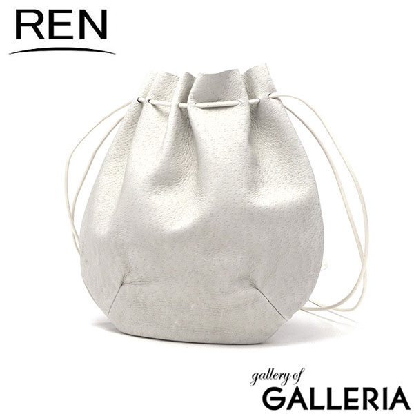 REN ショルダーバッグ レディース メンズ 斜めがけバッグ レン バッグ 軽い 軽量 大人 本革 革 レザー ショルダー コンパクト ミニ ミニショルダー 豚革 巾着バッグ hallie バルーンショルダー 1-30-16211