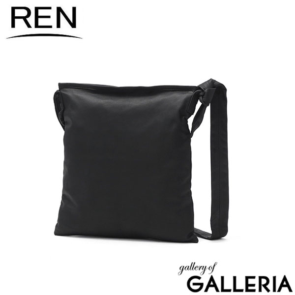 REN ショルダーバッグ メンズ レディース ブランド レン バッグ カバン 斜めがけ 大人 軽量 A4 革 本革 縦型 やぎ革 ショルダーバッグ 斜めがけバッグ BARE ベアー bare zipスクエアショルダーS 1-11-30651