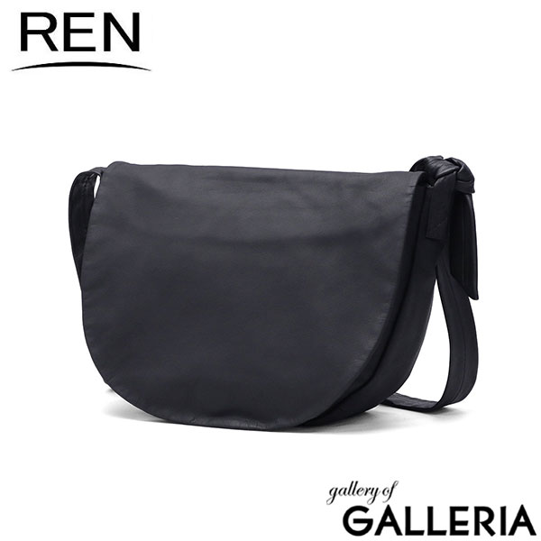 REN ショルダーバッグ レディース レン バッグ 斜めがけ 大人 軽量 軽い 革 レザー 本革 山羊革 斜めがけバッグ ブランド おしゃれ フラップ ラウンド 上品 A5 #11 BARE ベアー サークルフラップショルダー 1-11-30645