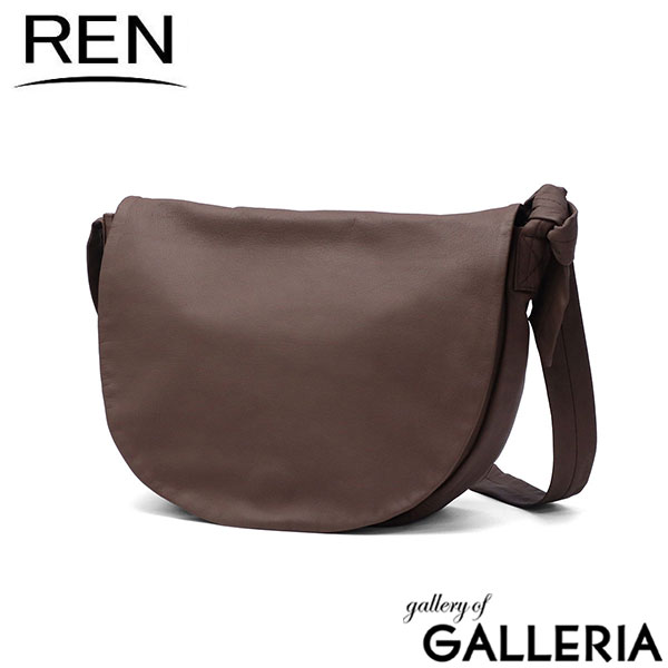 REN ショルダーバッグ レディース レン バッグ 斜めがけ 大人 軽量 軽い 革 レザー 本革 山羊革 斜めがけバッグ ブランド おしゃれ フラップ ラウンド 上品 A5 #11 BARE ベアー サークルフラップショルダー 1-11-30645