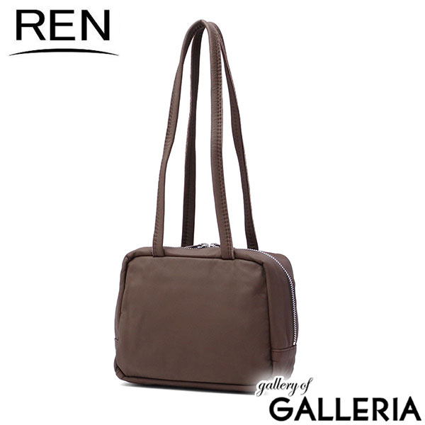 REN トートバッグ レディース レン バッグ 小さめ ファスナー付き 軽量 軽い 革 レザー 本革 山羊革 トート ブランド おしゃれ 大人 横型 肩掛け スクエア #11 BARE ベアー スラウチーボックスバッグXS 1-11-40676