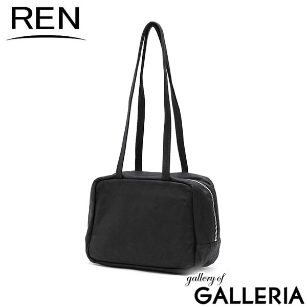 REN トートバッグ レディース 小さめ ファスナー付き レン バッグ レザー カバン ブランド A5 ゴートレザー 山羊革 革 横型 肩掛け 大人 スクエア シンプル BARE スラウチーボックスバッグS 1-11-40677