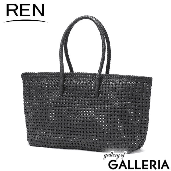 REN トートバッグ レディース 大きめ レン バッグ 軽量 ブランド A4 肩掛け 大人 女性 ヤギ革 ゴートメッシュ 本革 革 レザー メッシュ 石畳編み 丈夫 手編み #16 バスケットM 1-16-26342
