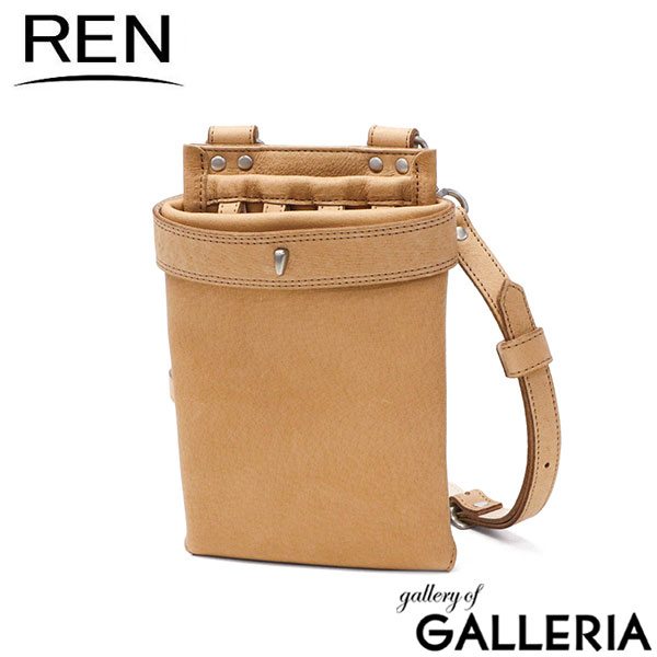 REN ショルダーバッグ メンズ レディース 斜めがけ レン バッグ 小さめ 小さい ブランド 革 本革 レザー シンプル シザーバッグ シザーケース はさみ 日本製 HALLIE #30 シザーズバッグ・ネイティブ 5-30-30522