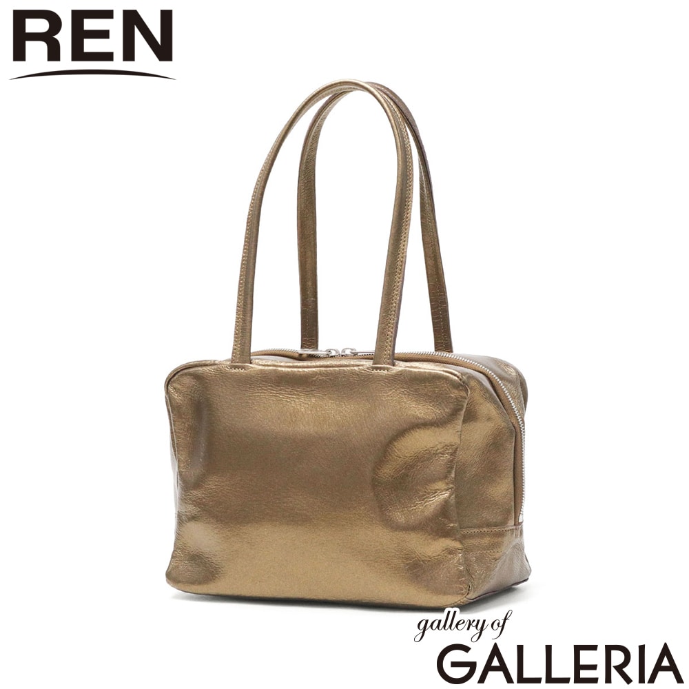 REN ボストンバッグ レディース レザー 軽量 小さめ ブランド レン ミニ ミニボストン ミニバッグ 本革 革 コンパクト おしゃれ かわいい きれいめ シンプル 大人 A5 Lustra スクエアダッフルXS 1-36-15150