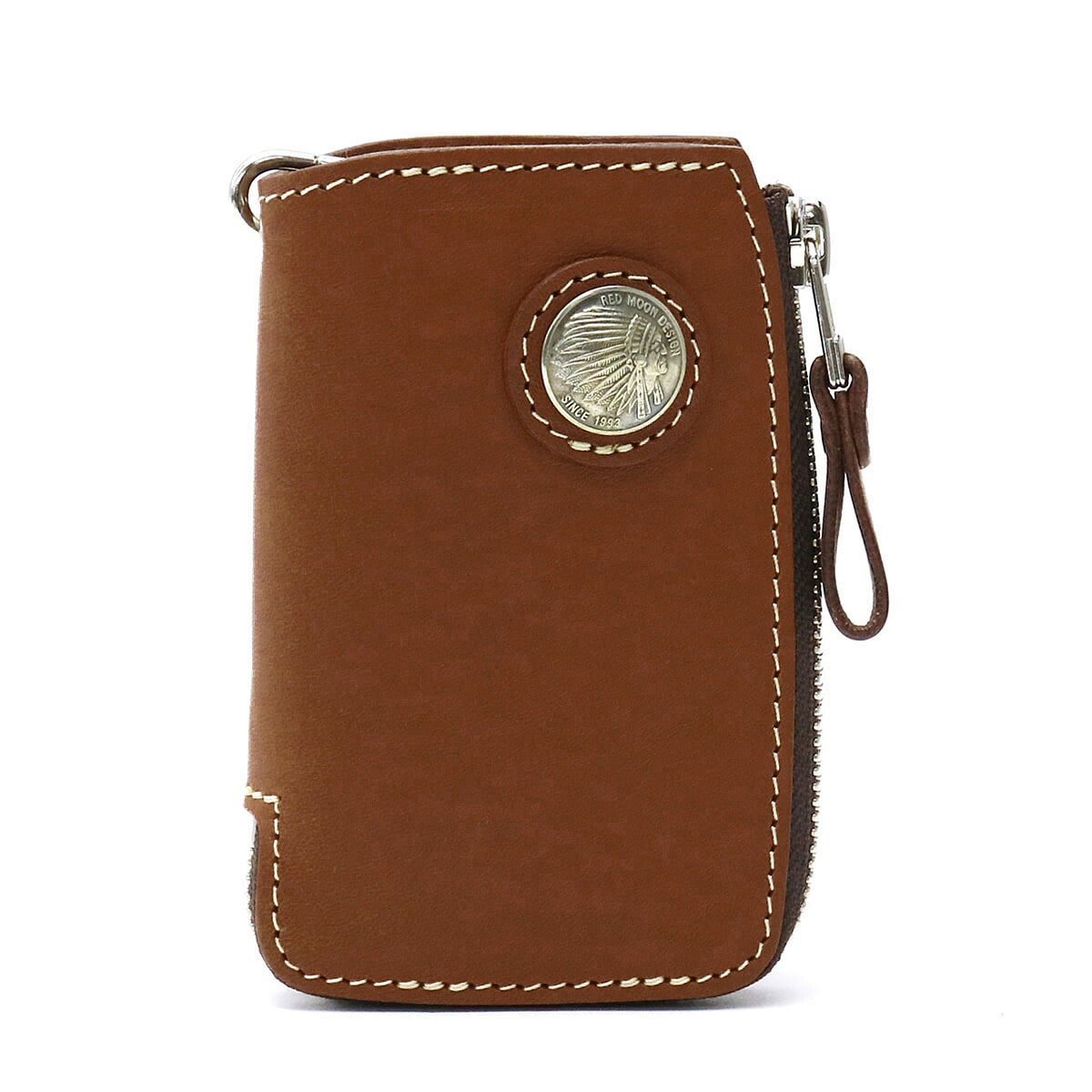 Redmoon レッドムーン キーケース L字ファスナー スマートキーケース ケース 牛革 本革 メンズ レザー 革 RM-LZKC-L