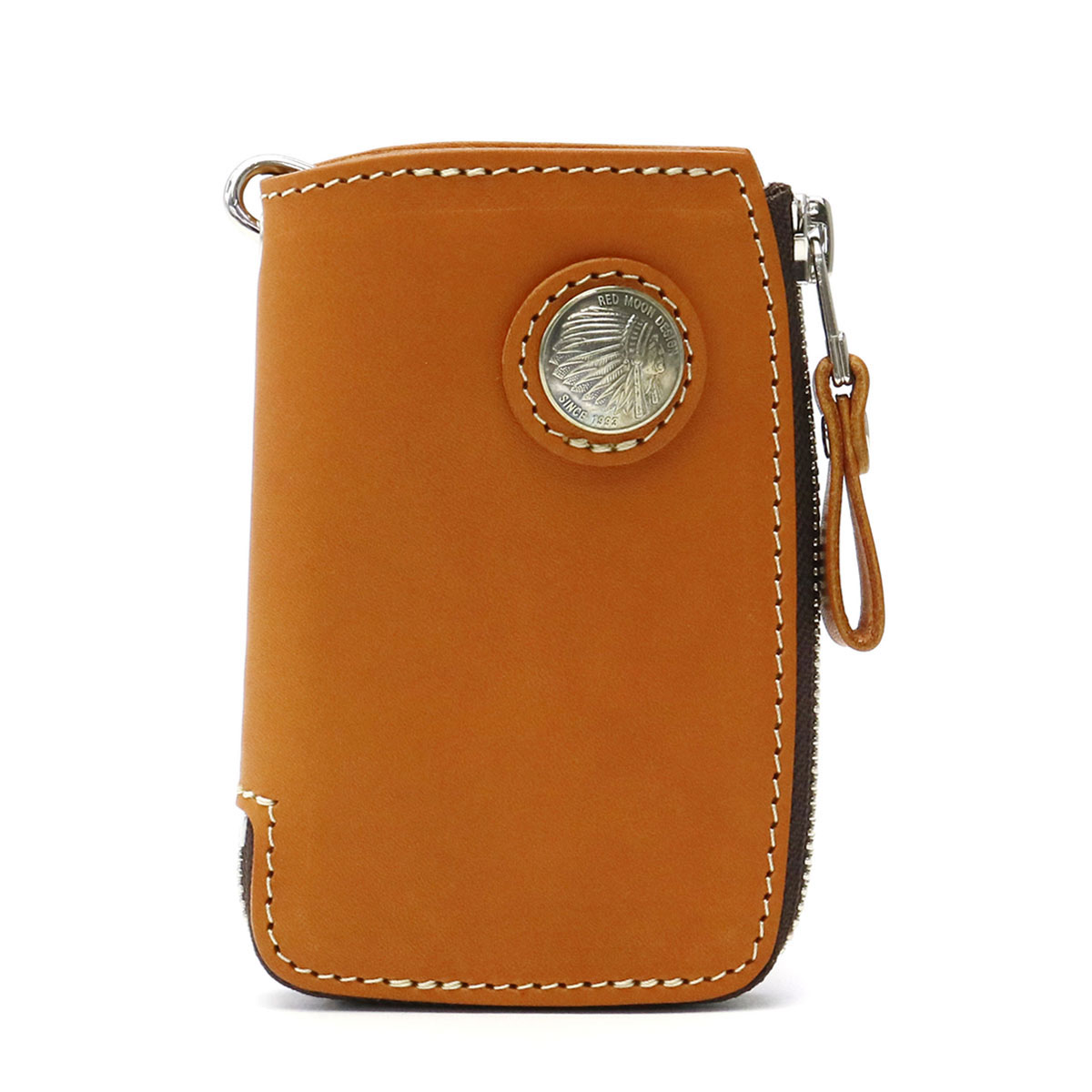 Redmoon レッドムーン キーケース L字ファスナー スマートキーケース ケース 牛革 本革 メンズ レザー 革 RM-LZKC-L