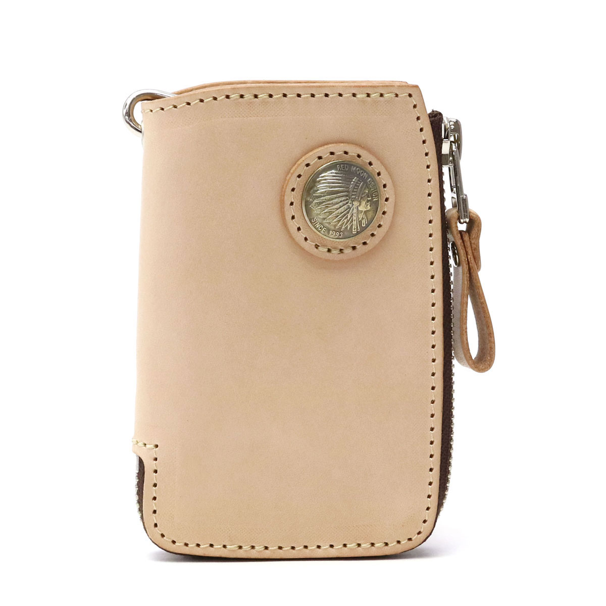 Redmoon レッドムーン キーケース L字ファスナー スマートキーケース ケース 牛革 本革 メンズ レザー 革 RM-LZKC-L