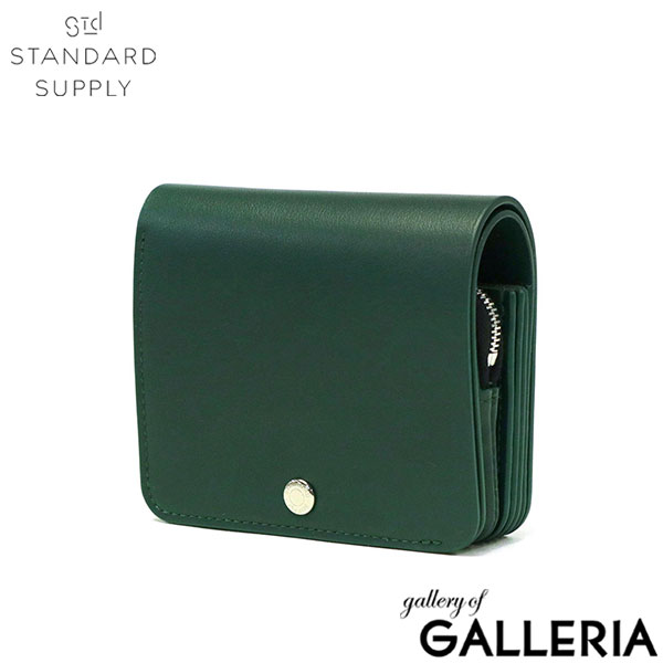 【セール】【正規取扱店】 スタンダードサプライ 二つ折り財布 レディース メンズ ブランド STANDARD SUPPLY ファスナー 本革 レザー 小銭 小銭入れ カード カード入れ 財布 ギフト 日本製 PAL ACCORDION COMPACT WALLET
